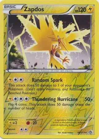 Legendary Treasures Zapdos #46/113 reverse holo